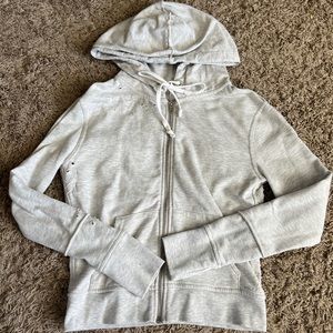 Free People Distressed Zip Jacket